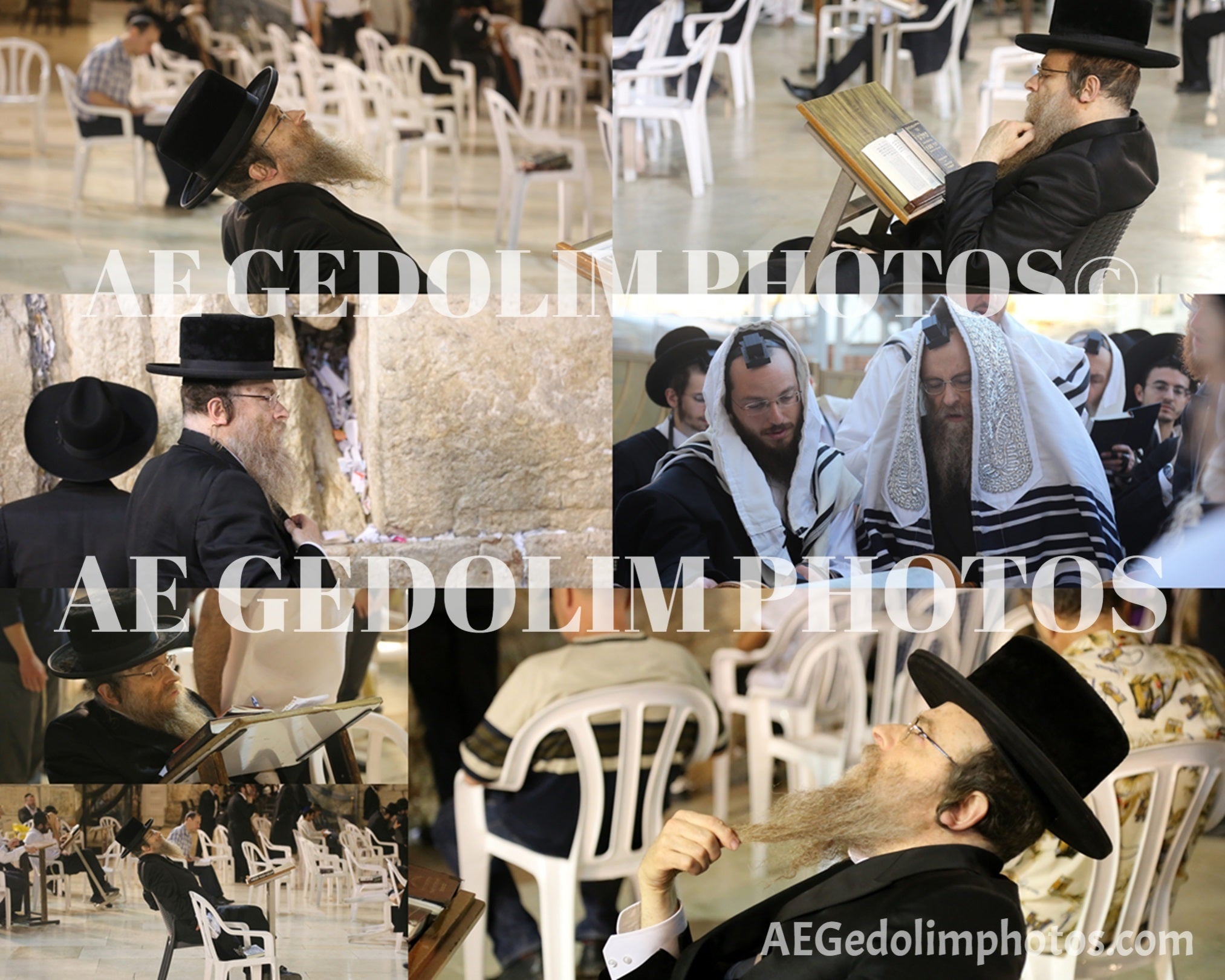 The Kossover Rebbe would spend his summer's at the Kosel, looking at the Kosel & writing Chiddushei Torah -AE