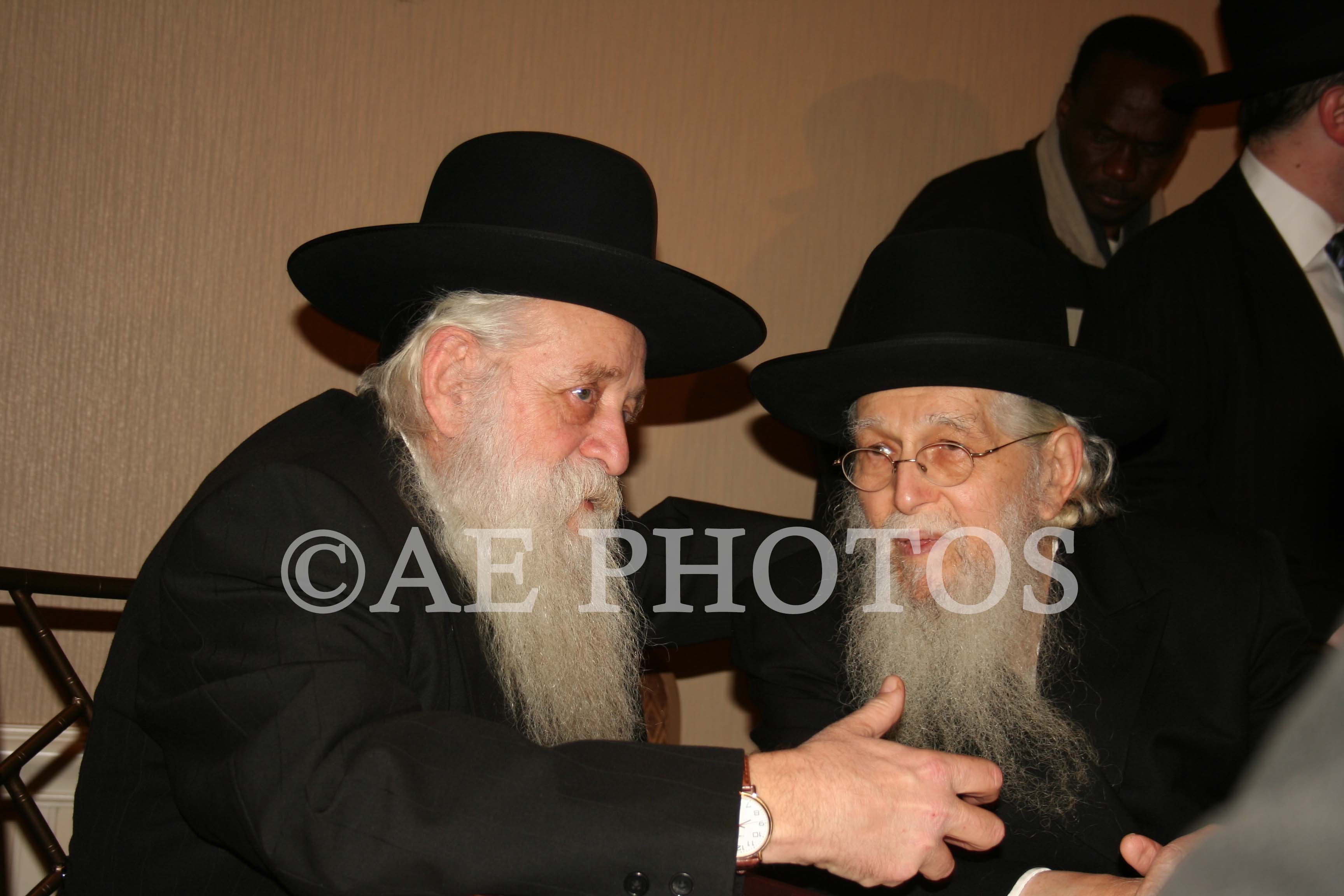 Rav Aaron Schechter with Rav Elya Ber Wachfogel