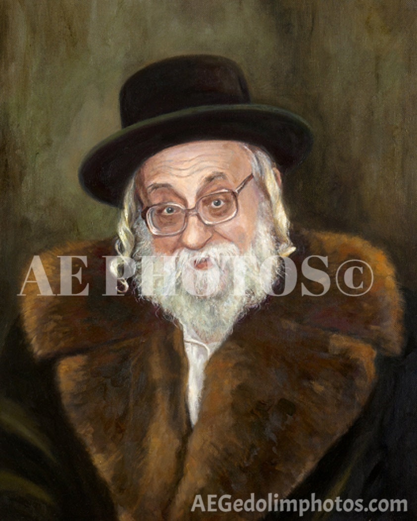 Rachmastrivka Rebbe oil painting