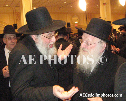 Rav Matisyahu Salomon with Rav Yaakov Landau