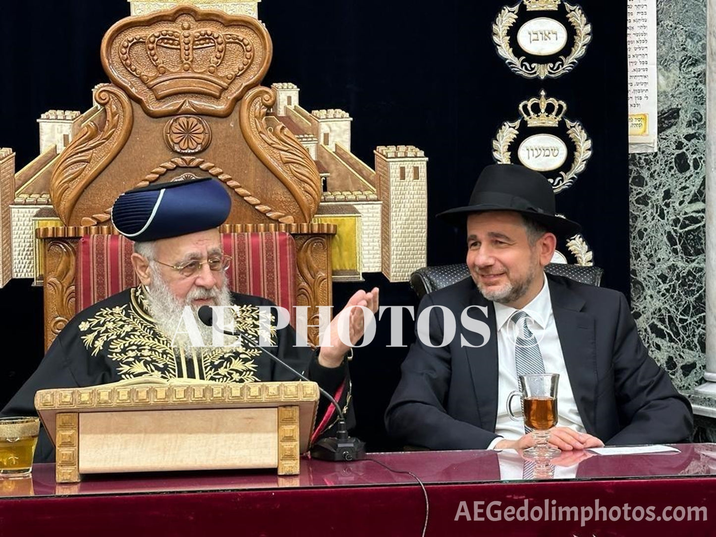 Rav Yitzchak Yosef with Rav Meyer Yedid this week