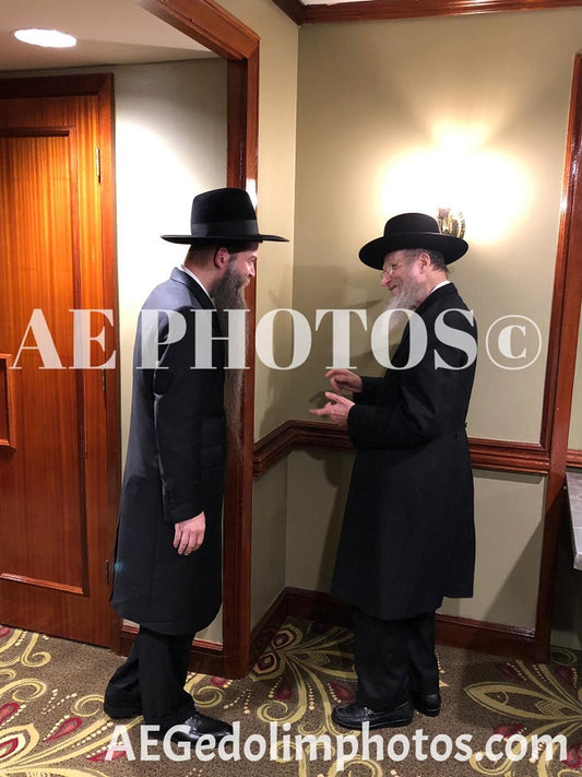 R'Don Segal with R' Binyomin Eisenberger