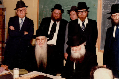 Rav Aaron Schechter with Rav Shmuel Bernbaum